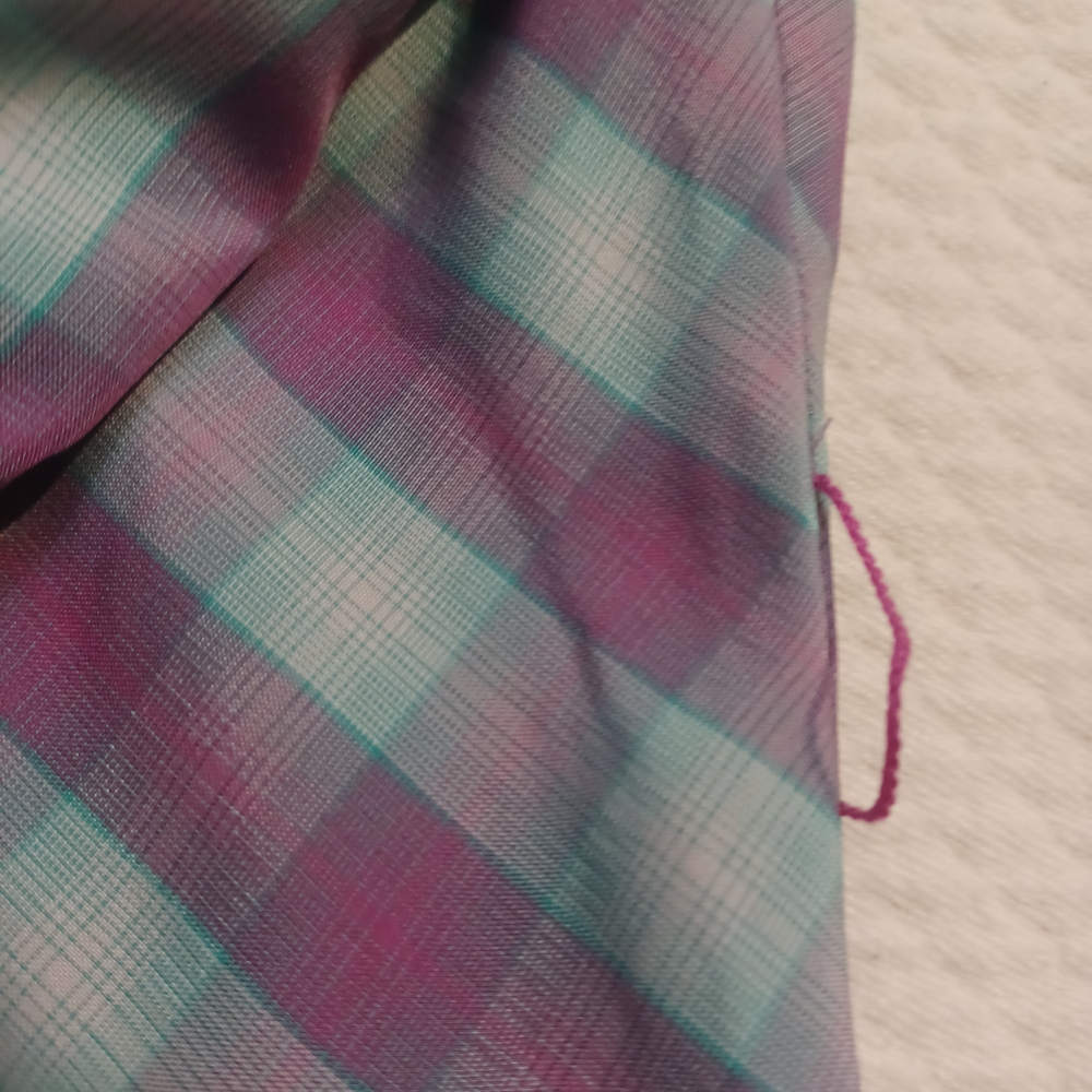 Duluth Trading Co Women's Plaid Button Down Shirt Dress 3/4 Sleeves Size Small - Picture 5 of 7